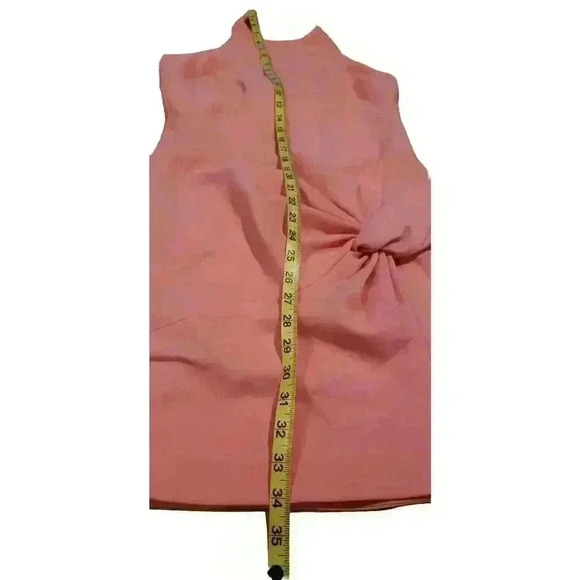 Cinq a Sept Dress Halter Mini Myla Pink Salmon Coral Gathered Front Size 6 NWOT - Picture 9 of 15
